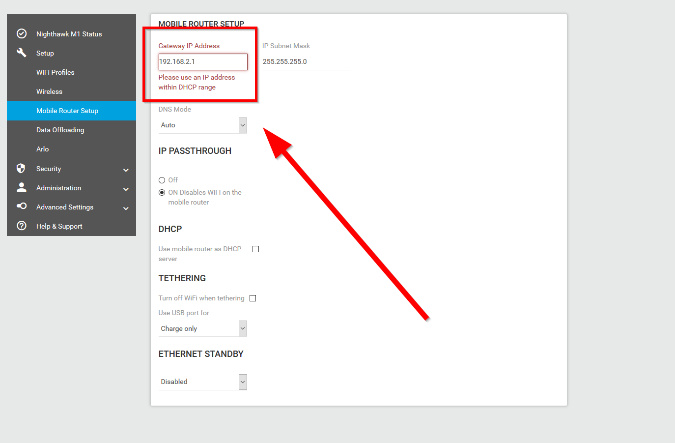 How to access Nighhawk M1 When in Ip Passthrough M... NETGEAR Communities